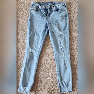 Arizona Light Blue Distressed Women Jeans Size 13